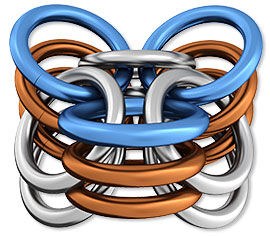 Linked jump rings